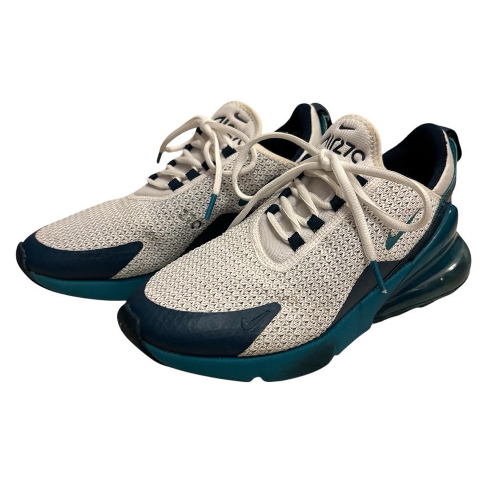Nike Air Max 270 White Spirit Teal Nightshade AQ9164-102 Shoes Size 7.5